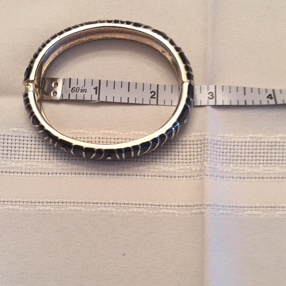 Hinged Enamel Bangle - Picture 2 of 5